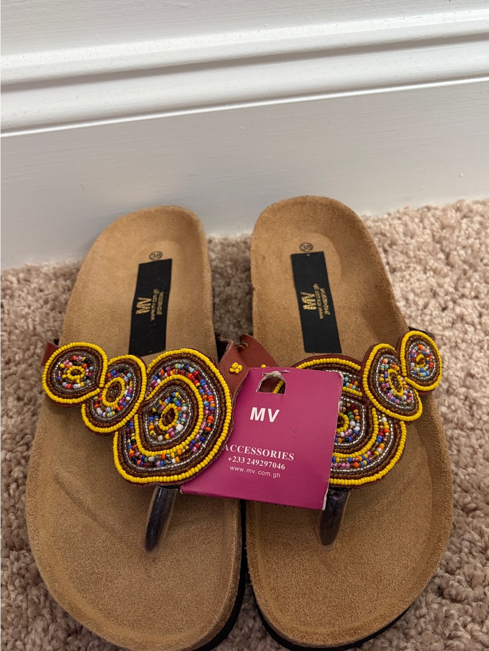 Beaded Women's Thong Sandals